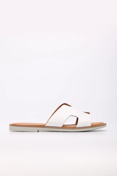 Hakiki Deri  Kadın Düz Terlik 227ZA16408 ürün görseli