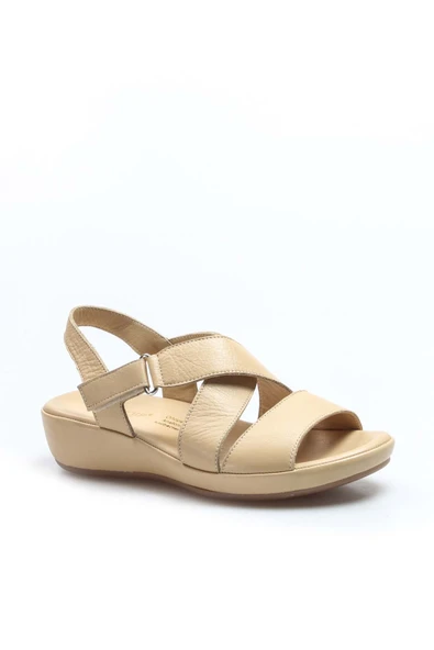 Hakiki Deri  Kadın Klasik Sandalet 864ZAR05 - Resim 4