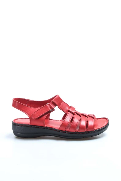 Hakiki Deri  Kadın Klasik Sandalet 952ZA21888-1 - Resim 7