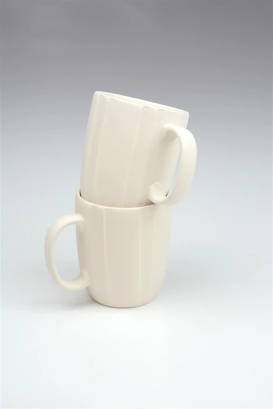 Rüzgar Kupa - Seramik Bisküvi 8'li (Ham Ürün) - Resim 6