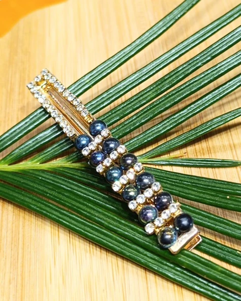 Monalisa Home Lüks Gösterişli  Parıltılı Yan Pens Toka ürün görseli