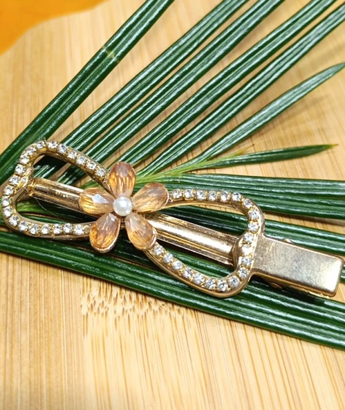 Monalisa Home Lüks Gösterişli  Parıltılı Yan Pens Toka