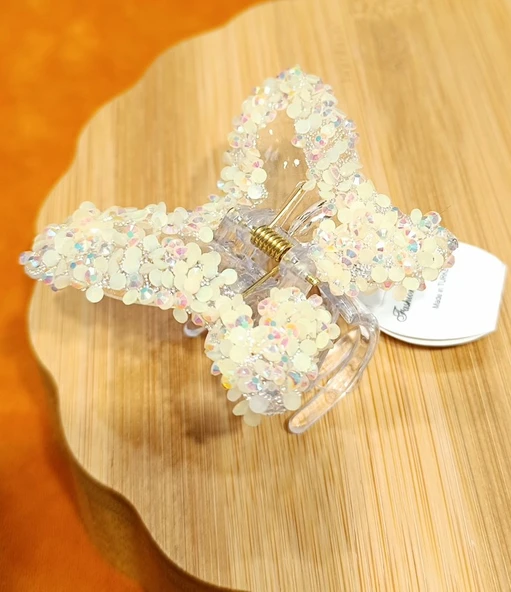 Monalisa Home Lüks Gösterişli  Parıltılı Kelebek  Kıstırma  Toka ürün görseli