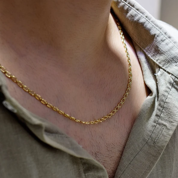 Halka Zincir Erkek Kolye