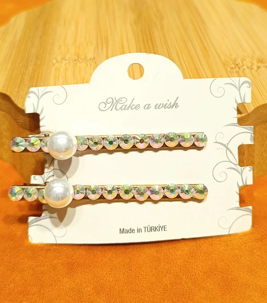 Monalisa Home Lüks Gösterişli  Parıltılı Yan Pens Toka ürün görseli