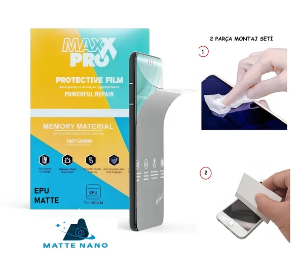 Xiaomi REDMİ 9C NANO Ekran Koruyucu Esnek ULTRA İnce - MAXXPRO - MAT