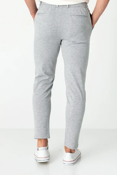 Erkek Relaxed Fit Beli Lastikli Bağcıklı Likralı Süper Rahat Jogger Pantolon - 12