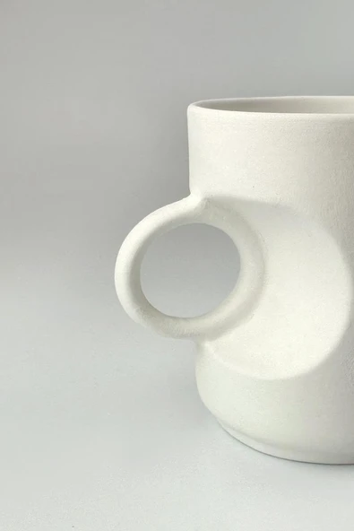 Mutlu Kupa - Seramik Bisküvi (Ham Ürün) - 4