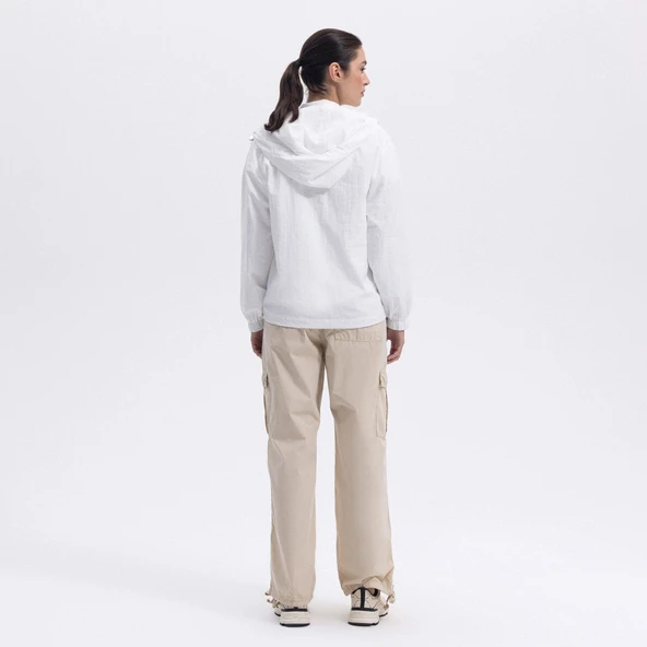 Ellesse Kadın Kırık Beyaz Yağmurluk EF100 - 4