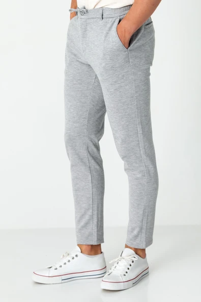 Erkek Relaxed Fit Beli Lastikli Bağcıklı Likralı Süper Rahat Jogger Pantolon - 10