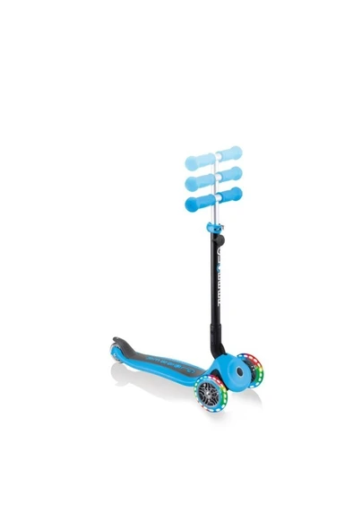 Globber Go Up Foldable Plus Işıklı 3 Tekerlekli Çocuk Scooter-  Mavi