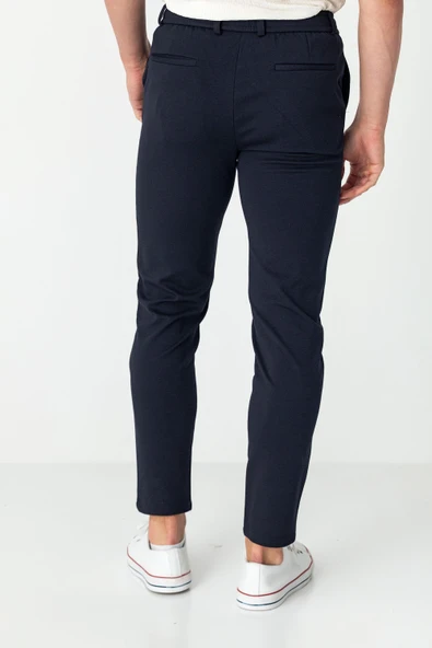 Erkek Relaxed Fit Beli Lastikli Bağcıklı Likralı Süper Rahat Jogger Pantolon - 8