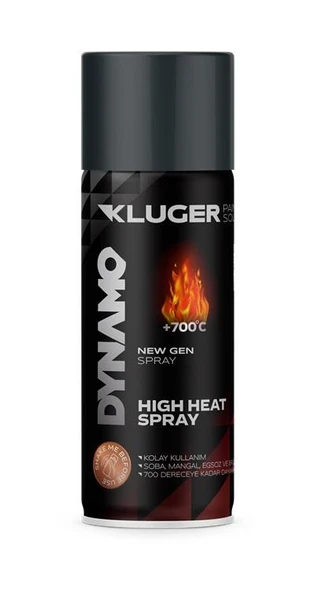 Dynamo Isıya Dayanıklı Sprey Boya 400ml  Gümüş