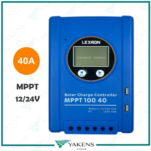 40 Amper Mppt 12/24V Solar Şarj Cihazı Lexron