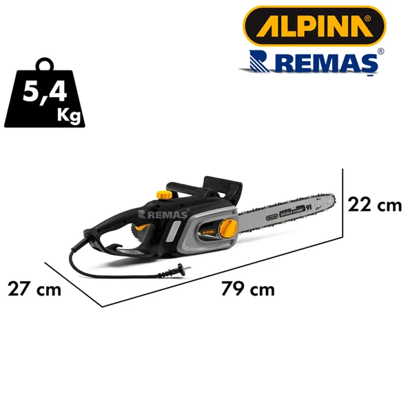 Alpina ACS 181E Elektrikli Testere 1800 Watt Budama Testeresi - 2