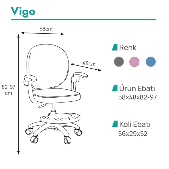 Vigo Çocuk Çalışma Sandalyesi - 4
