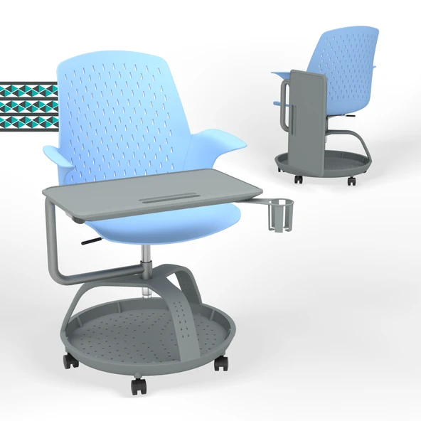 Sona 360 Yazı Tablalı Mobil Eğitim Sandalyesi