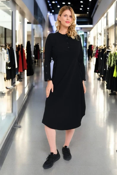 Büzgü Detaylı Yazlık Salaş Elbise