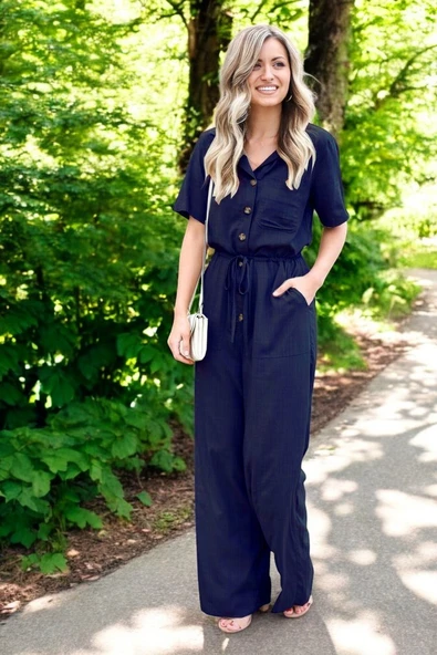 Yazlık Günlük Keten Tulum ürün görseli