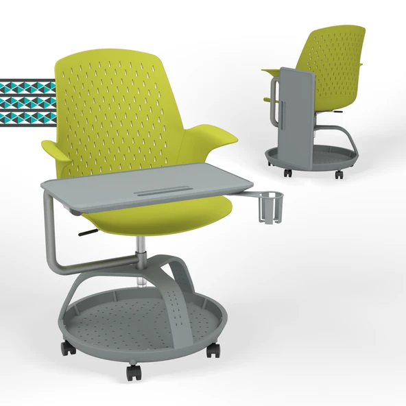 Sona 360 Yazı Tablalı Mobil Eğitim Sandalyesi