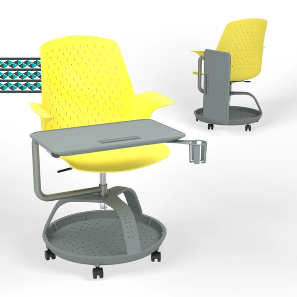 Sona 360 Yazı Tablalı Mobil Eğitim Sandalyesi