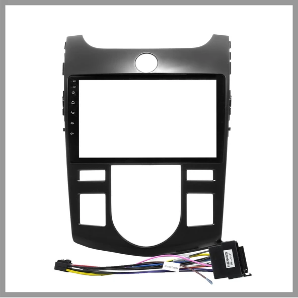 KIA CERATO 2008-2012 DİJİTAL UYUMLU 9" SİYAH ANDROID MULTİMEDYA ÇERÇEVESİ - SOKET ürün görseli 1
