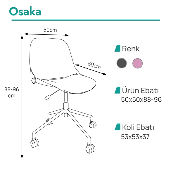 Osaka Minimalist Çalışma Sandalyesi - 8
