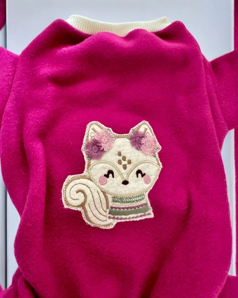 Foxie Polar Kedi Tulum Pijama - 7