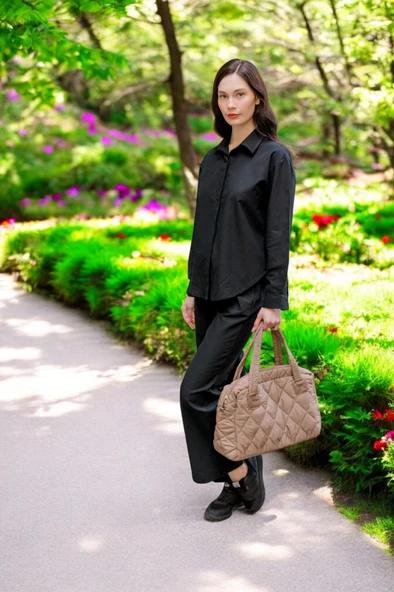 Yazlık Gömlek Pantolon İkili Keten Takım - 12