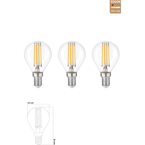 Led Ampul 6W E14 3000K Gün Işığı