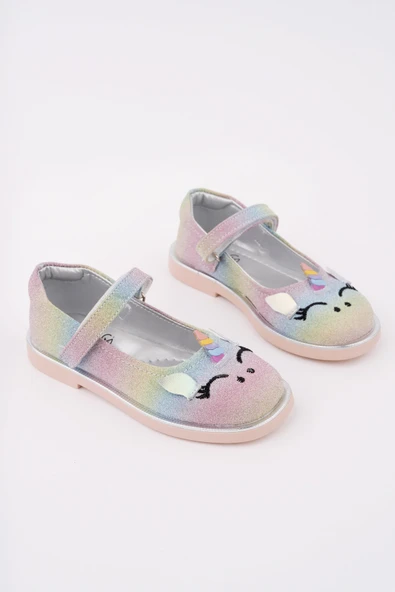 Muggo PATY Cırtlı ve Simli Günlük Kız Çocuk Babet - 8