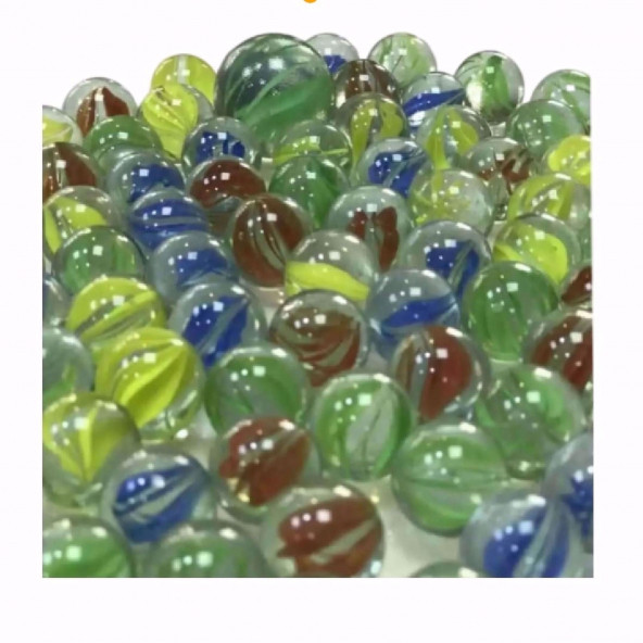 RENKLİ CAM MİSKET BİLYE EĞİTİCİ OYUNCAK 80 ADET - 2