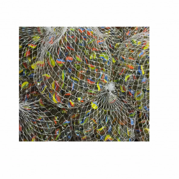 RENKLİ CAM MİSKET BİLYE EĞİTİCİ OYUNCAK 80 ADET - 5