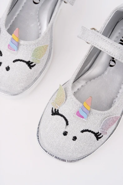 Muggo PATY Cırtlı ve Simli Günlük Kız Çocuk Babet - 2