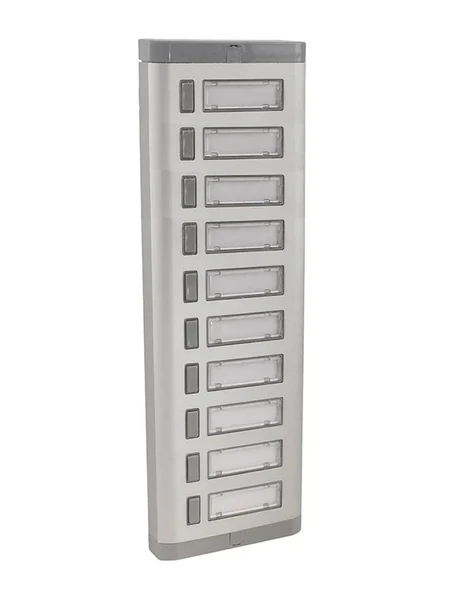 ENDER Işıksız 10lu Etiketli Alüminyum Zil Paneli 10 Butonlu