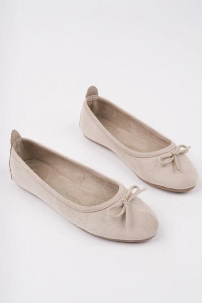 Muggo MİU Fiyonklu Kadın Deri Günlük Babet - 2