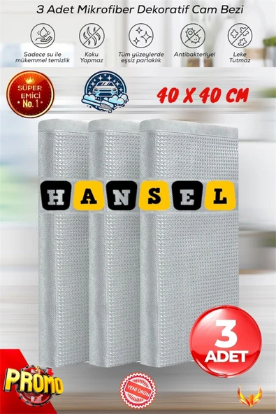 ( 3 Adet ) Cam Ve Ayna Bezi Mikrofiber Genel Temizlik Bezi Çok Renkli Kurulama Gerektirmez 40*40 Cm