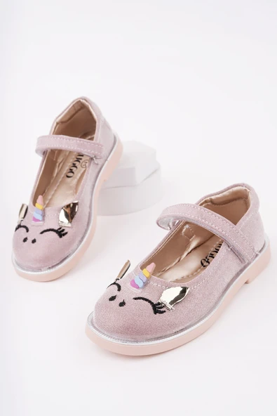 Muggo PATY Cırtlı ve Simli Günlük Kız Çocuk Babet - 11