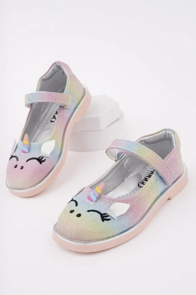 Muggo PATY Cırtlı ve Simli Günlük Kız Çocuk Babet - 6