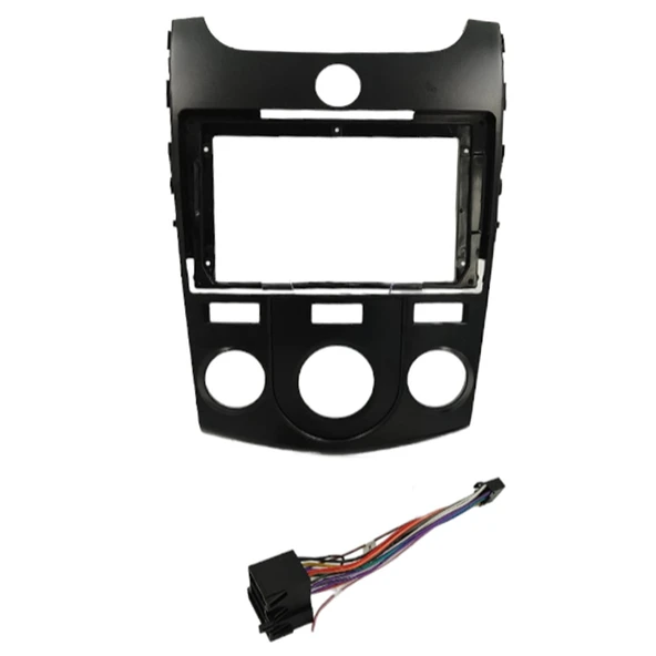 KIA CERATO 2008-2012 MANUEL KLİMA BLACK UYUMLU 9" ANDROID MULTİMEDYA ÇERÇEVESİ - SOKET ürün görseli 1