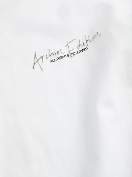 JACK JONES Erkek Pamuklu Bisiklet Yaka Tişört 12273211 - Resim 2