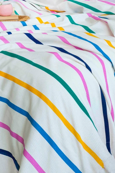 Upstyle Pike Seti Baskılı Çift Kişilik Funny Sarı-Lila - Resim 2