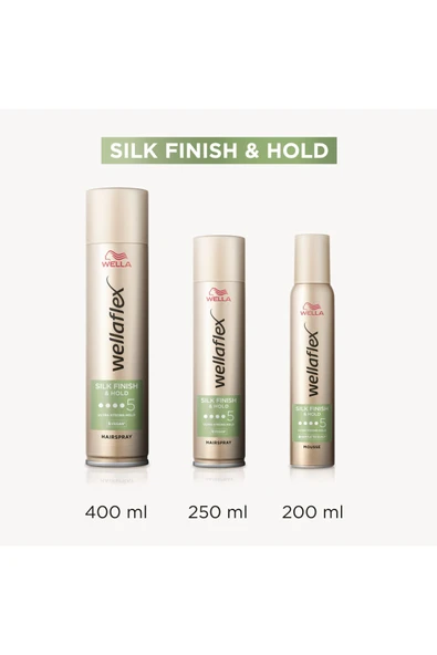 WELLA Wellaflex Silk Finish & Hold İpeksi Bitiş Ve Tutuş Sağlayan Saç Spreyi Ultra Strong Hold - 250 ml - 2