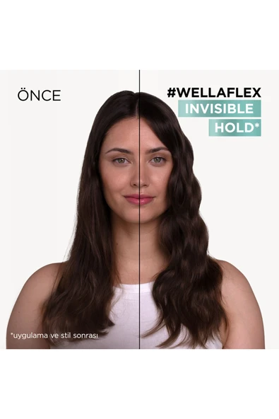 WELLA Wellaflex Invisible Hold Görünmez Tutuş Sağlayan Saç Spreyi Extra Strong Hold 250 ml - 4/5 Hold - 5