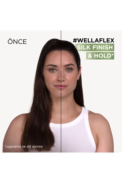 WELLA Wellaflex Silk Finish & Hold İpeksi Bitiş Ve Tutuş Sağlayan Saç Spreyi Ultra Strong Hold - 250 ml - 4