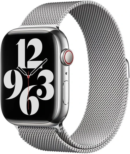 Apple Watch Band - Milano Loop - 45 mm - Gümüş Rengi - One Size - 3