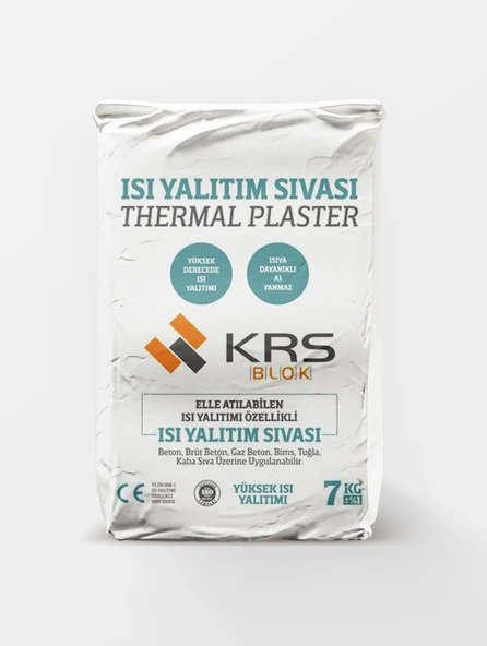 Krs Blok Isı Yalıtım Sıvası 7 kg