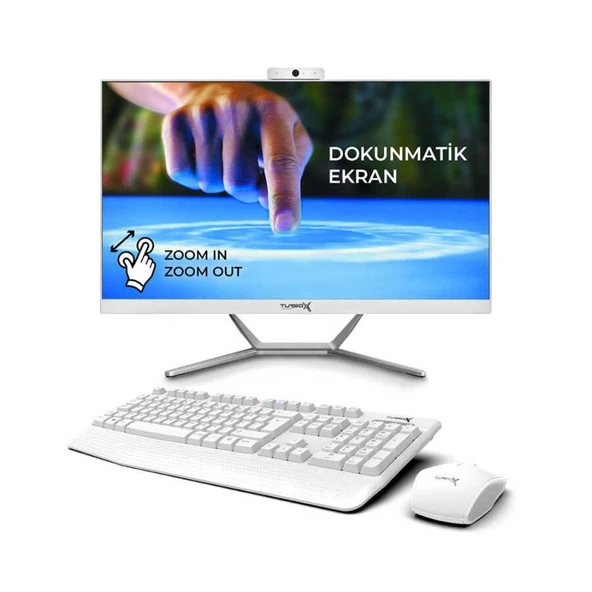 Turbox TAx1031 Intel Core i7 7700 8GB DDR4 512GB NVMe 23.8 Dokunmatik Bluetooth Webcam All in One PC
