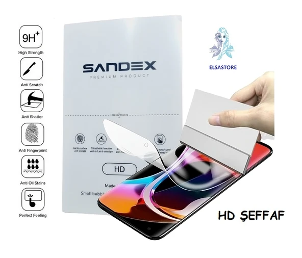 Huawei P SMART 2021 NANO Ekran Koruyucu Esnek ULTRA İnce SANDEX - HD ŞEFFAF