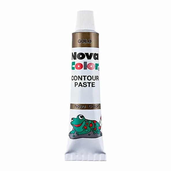 Nova Color Kontür Paste Altın Yaldız Renk NC 184